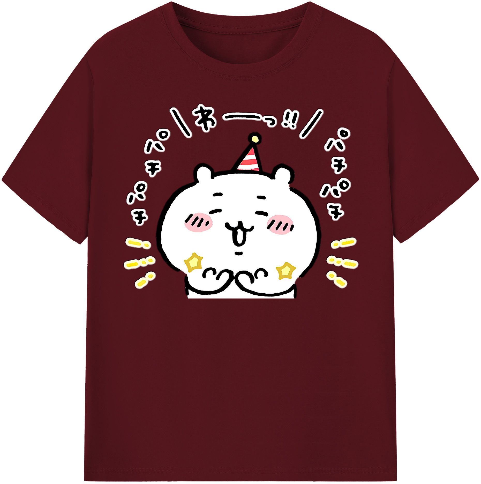 （画像用） ちいかわ ちいかわ Chii-kawa chiikawa 綿100％半袖Tシャツ（フロントプリント）